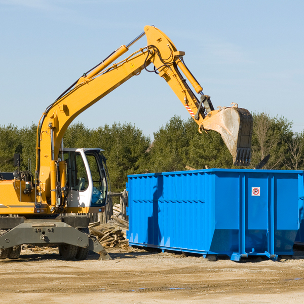 are there any restrictions on where a residential dumpster can be placed in De Berry Texas